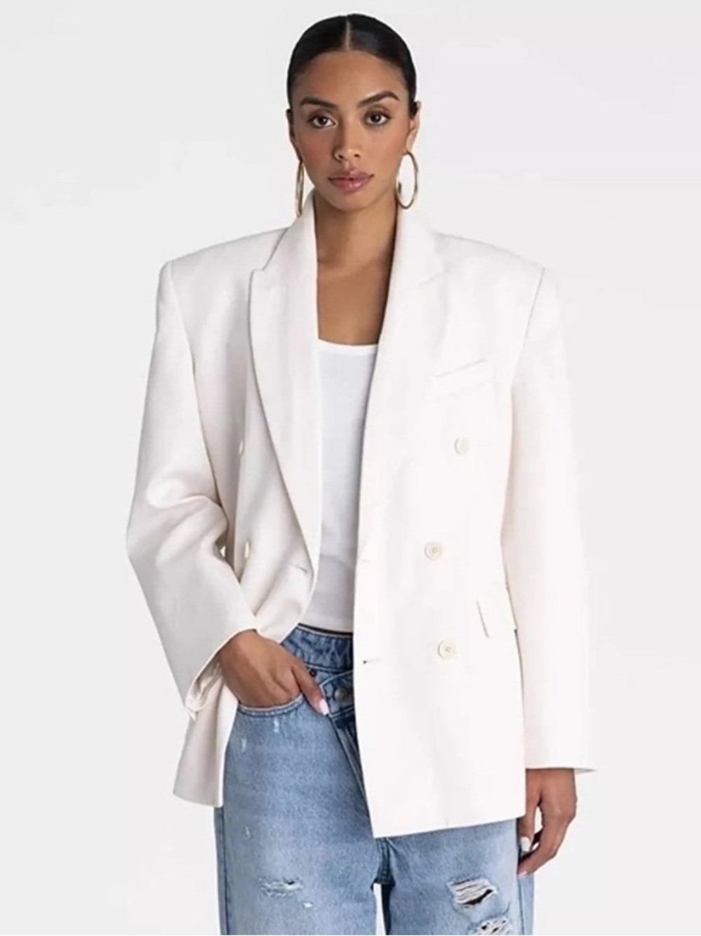 🌻NEW w/tag KBB by KAHLANA The David Blazer Double Breasted Oversized Size XXL